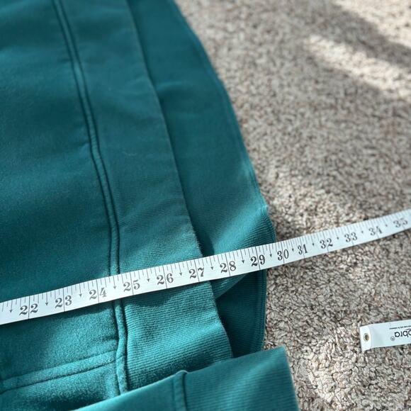 Lululemon Women’s Scuba Oversized Funnel-Neck Half Zip XL/XXL Storm Teal Lounge - Picture 9 of 11